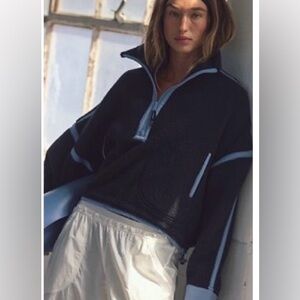 Free People Sold Out Mountain High Half Zip Fleece Jacket